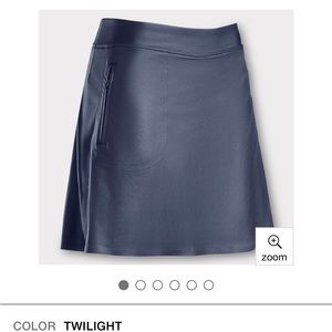 NEW G/Fore Small ‘Effortless Skort’ ~ Twilight Navy Blue Lined Pockets Skirt